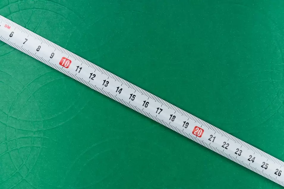 centimetras varpos matavimui prieš padidinimą
